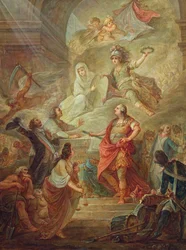 Ludwig XVI. (1754-93) schwört Treue zur Verfassung am Altar des Vaterlandes